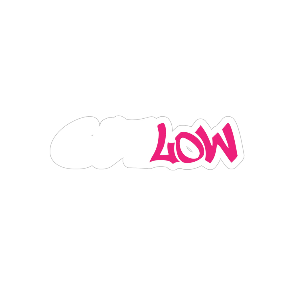 GET LOW TRANSPARENT STICKER